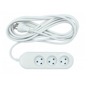 3-way socket grounded (D), 5m