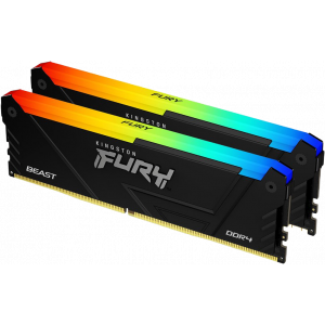 Kingston 32GB 3200MHz DDR4 CL16 DIMM (2 x 16GB) 1Gx8 FURY Beast RGB