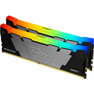 Kingston 32GB 3200MHz DDR4 CL16 DIMM (2 x 16GB) 1Gx8 FURY Renegade RGB