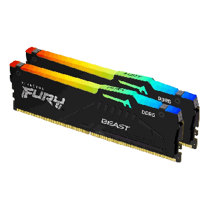 Kingston 64GB (2 x 32GB) DDR5 5600MHz FURY Beast RGB EXPO CL36