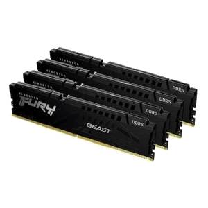 Kingston 128GB 5600MHz DDR5 CL40 DIMM (Kit of 4) FURY Beast Black XMP