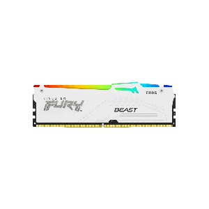 Kingston 64GB 6000MHz DDR5 CL36 DIMM (2 x 32GB) FURY Beast White RGB EXPO