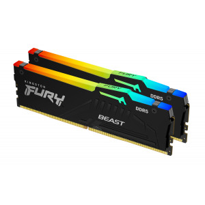 Kingston 32GB (2x16GB) DDR5 6400MHz CL32 FURY Beast Black RGB EXPO