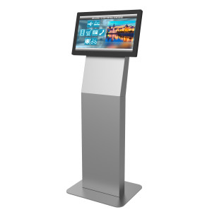 Experience the elegance of Peerless-AV’s new indoor Kiosk, designed to support the latest digital signage displays in either landscape or portrait orientation. With a flat base that can be free standing or bolted to the ground, the kiosk allows for quick 