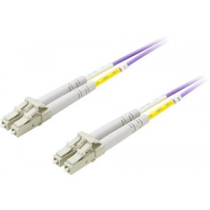 Fiberkablage, LC - LC, 50/125, OM4, duplex, multimode, 3m LCLC-703