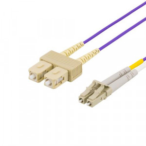 Fiber cable, LC - SC, 50/125, OM4, duplex, multimode, 2m LCSC-702