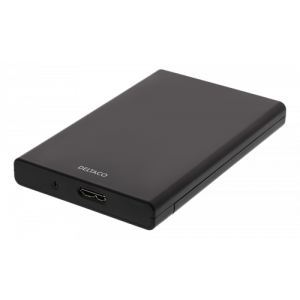 Externt kabinett 2.5 SATA USB-A 3.0 svart.