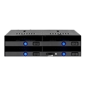 MB524SP-B rev. 4x 2.5" to 1x 5.25" bay mobile rack SATA/SAS metal tray MB014SP-B