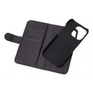 Plånboksfodral 2-i-1, iPhone 14 Pro Max magnetiskt skal, svart MCASE-WIP14P67