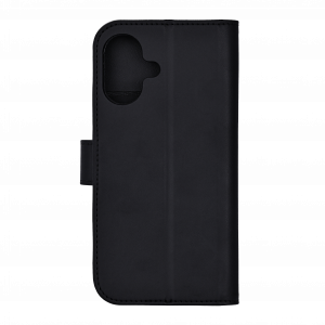 Wallet case for your phone in vegan leather. The case has three credit card slots and a pocket for cash, notes or other. The lock flip on the case uses a magnetic closure.The case comes with a horizontal stand function so that you can easily watch your fa