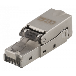 RJ45-kontakt CAT6 skärmad verktygsfri, metall