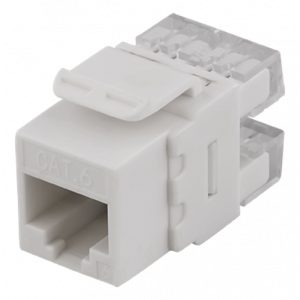 UTP Cat6 Keystone kontaktdon, 180 grader, "Tool-free" MD-110