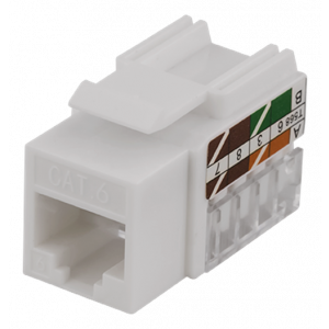 UTP Cat6 Keystone kontaktdon, 90 grader, "Tool-free" MD-111