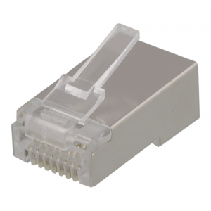 RJ45 kontaktdon för patchkabel, Cat6, skärmad, 20-pack MD-18S