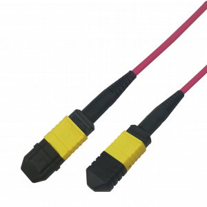 MPO12-MPO12 Fiberkabel, typ B, UPC, OM4, 1m MPO12B-41