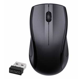 Wireless optical mouse, 3 buttons w/ a scroll, black MS-811