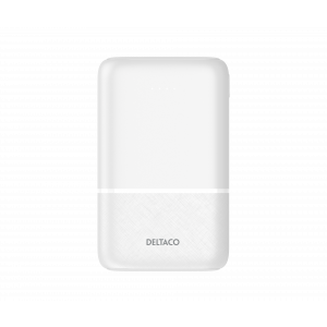 Power bank 10 000 mAh, 2x USB-A, 1x USB-C, vit PB-C1005