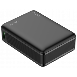Power bank 20 000 mAh, PD 65 W for charging laptop, black PB-C1012