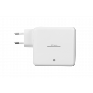 USB-C väggladdare med inbyggd powerbank och GaN-teknologi, 9600 mAh, vit PB-Q1004