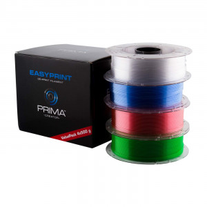 EasyPrint PETG Value Pack - 1.75mm - 4x 500 g - Clear, Rose, Light Blue, Green PC-EPETG-175-4x0500-STD