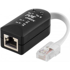 Testverktyg för POE (power over ethernet), svart POE-101