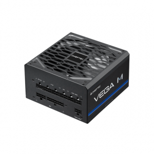 The Vega M Series power supply is built to Intel’s ATX 12V 3.1 standard and supports PCIe GEN5 with 80PLUS Gold certified efficiency. It prioritizes a competitive price-to-performance ratio up to 1000W while maintaining the trusted Chieftec quality. The V
