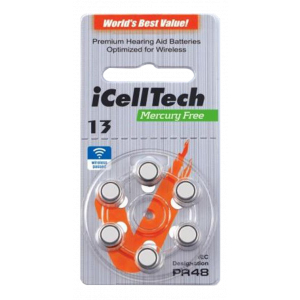 Batterier Hörapparat 13 6-pack