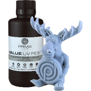 PrimaCreator Value Water Washable UV Resin, 500 ml, light grey PV-Resin-B405-0500-L