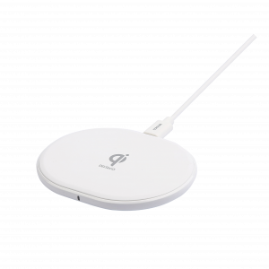 Trådlös laddare, 10 W, USB-C, Qi-certifierad, vit QI-1039