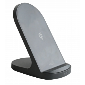 Trådlös laddare, stativ, 15 W, USB-C, Qi-certifierad, svart QI-1040