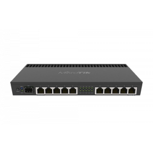 RB4011IGS+RM 10-Portars Gigabit Router, 1x SFP+, PoE in/ut, svart RB4011IGS+RM