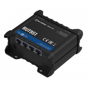 RUT951 GSM-3G-4G router, dual sim, 4G up to 150 Mbps, black RUT951 100000