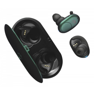 Push True trådlösa hörlurar med mikrofon, in-ear, Bluetooth, mörkgrå S2BBW-M716