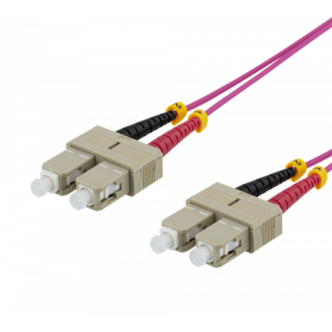 Fiberkablage, 2m, SC-SC Duplex, 50/125, rosa SCSC-72
