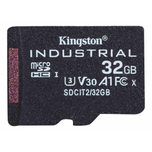 Kingston 32GB microSD Class 10 Industrial A1 + SD adapter