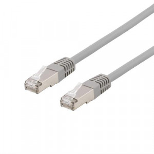 S/FTP Cat6 patchkabel, LSZH, 1m, grå SFTP-61H
