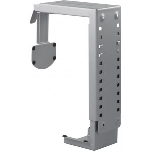 Datorhållare för montering under bord eller på vägg, silver SH-40