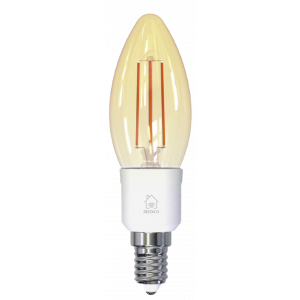 SH-LFE14C35 är en smart LED-lampa som kan placeras i valfri E14-sockel. Lampan är dimbar via appen så att du själv kan ställa in önskad ljusstyrka och du kan också ändra färgtemperatur från varmvitt till kallvitt för att få rätt känsla i rummet. Effekten 