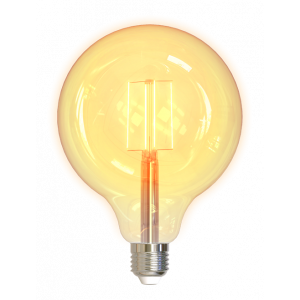 SH-LFE27G125 är en smart LED-lampa som kan placeras i valfri E27-sockel. Lampan är dimbar via appen så att du själv kan ställa in önskad ljusstyrka och du kan också ändra färgtemperatur från varmvitt till kallvitt för att få rätt känsla i rummet. Effekten