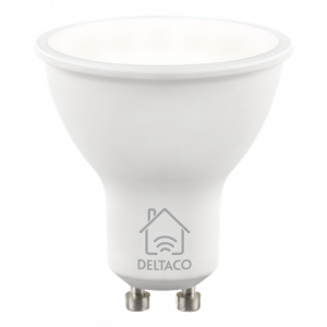 SH-LGU10W är en smart LED-lampa som kan placeras i valfri GU10-lamphållare. Lampan är dimbar via appen så att du själv kan ställa in önskad ljusstyrka och du kan också ändra färgtemperatur från varmvitt till kallvitt för att få rätt känsla i rummet. Effek