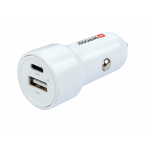 Dual Car Charger A&C, 65W PD incl. C to C cable. SKCHCA0365WPDCN
