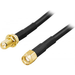 Antennkabel, RP-SMA hane - RP-SMA hona, 2m SMA-FM200