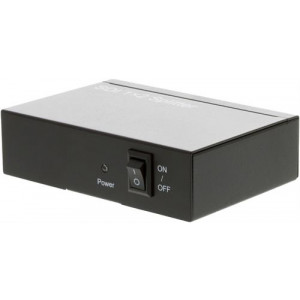 SDI-splitter från en enhet till två, 3G/HD-SDI, 1080p, 12 bit, BNC, metal, svart. SSP102