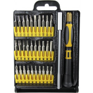 Sprotek STD-6010, Precisionsbitssats med handtag, bitshållare och 30 bits, orange/svart STD-6010