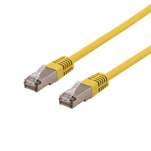U/FTP Cat6a patchkabel, delta cert, LSZH, 0,3m, gul STP-603GLAU