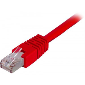 F/UTP Cat6 patchkabel, LSZH, 0,7m, röd STP-607R