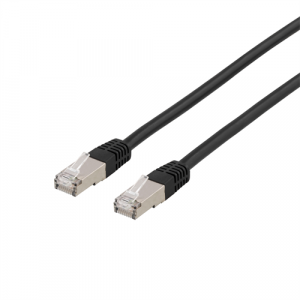 U/FTP Cat6a patchkabel, 1,5m, 500MHz, LSZH, svart STP-611SAU