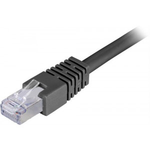 Deltaco Kbl TP-kabel CAT6/F-UTP 50m Black