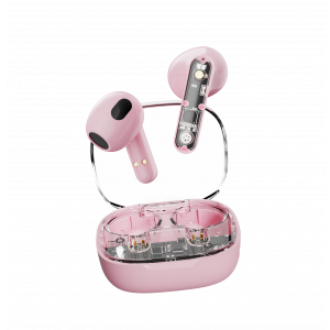 T150, Transparent TWS earbuds, Pink T150-PNK