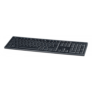 Trådlöst tangentbord, 105 tangenter, UK layout, 2,4GHz USB nano-mottagare, svart TB-122-UK